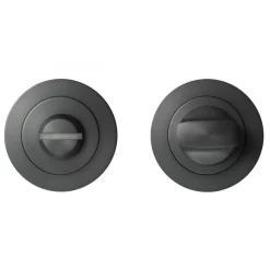 Rosace 3 pièces ronde en inox gris titanium série EZ1332 bord droit KARCHER DESIGN