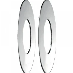 Rosace plate chromée - diamètre 65 mm - vendu par paire DELABIE