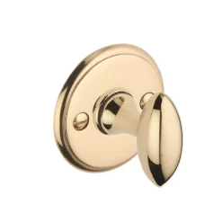 Rosace pour poignée de porte - laiton massif - style marine - doré DCG
