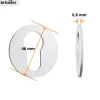 Rosace ronde clé I pour cylindre - aluminium argent JOURJON