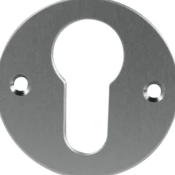 Rosace ronde clé I pour cylindre - aluminium argent JOURJON