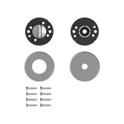 Rosace ronde pour poignée de porte - en inox 202 - LC VACHETTE