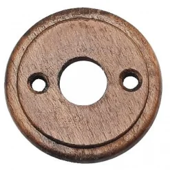 Rosaces de fonction rondes rustiques bois/laiton - diamètre 50 mm DUBOIS INDUSTRIES