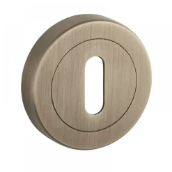 Rosaces pour poignées de porte - vieux laiton mat - design DCG DCG