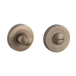 Rosaces pour poignées de porte - vieux laiton mat - design DCG DCG