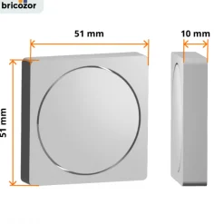 Rosaces pour poignées de porte - aluminium - Wagram CADAP
