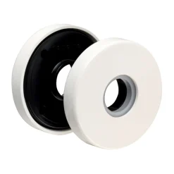Rosaces rondes pour poignées de porte - nylon - ZD - blanc NORMBAU