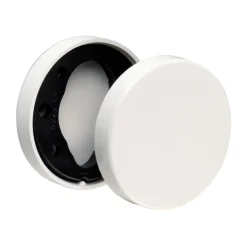 Rosaces rondes pour poignées de porte - nylon - ZD - blanc NORMBAU