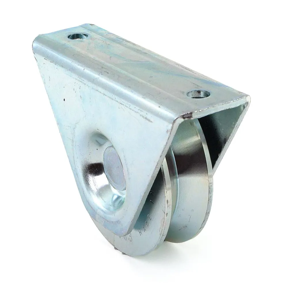 Roue à gorge triangulaire 325 V - support extérieur - roulement à billes COMUNELLO