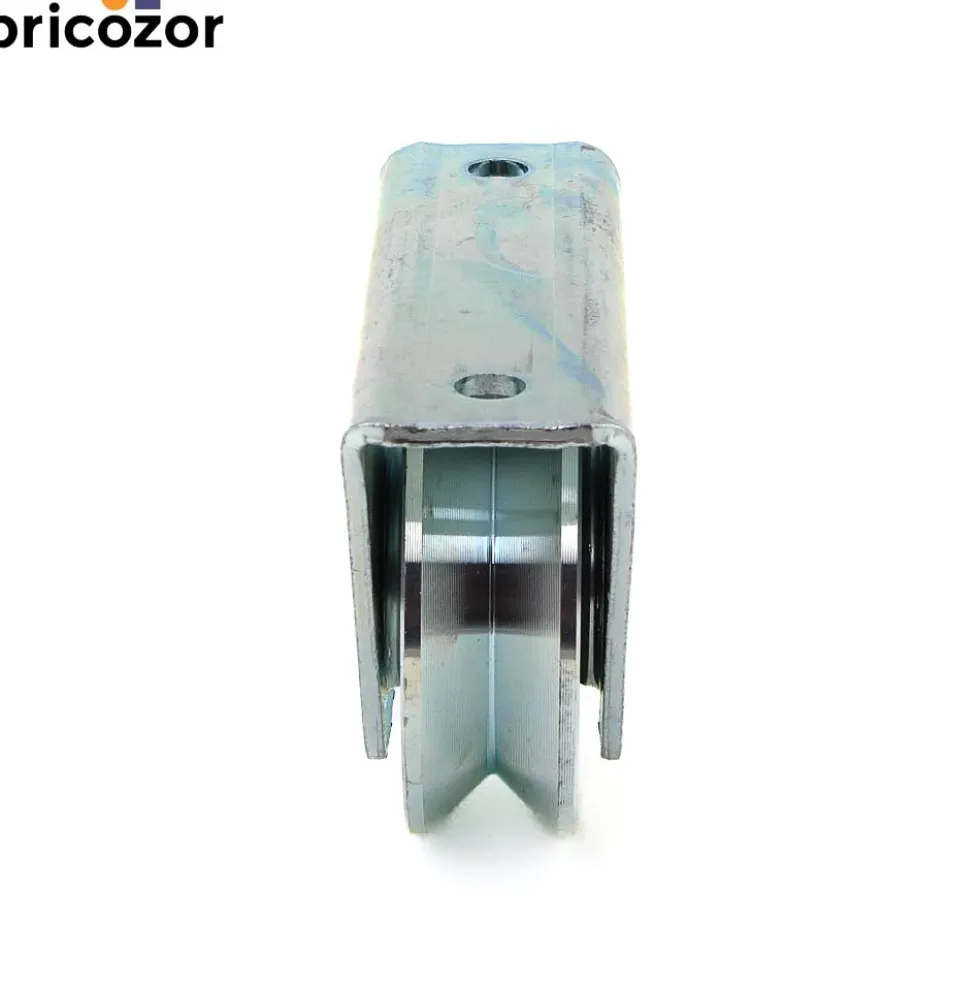 Roue à gorge triangulaire 325 V - support extérieur - roulement à billes COMUNELLO
