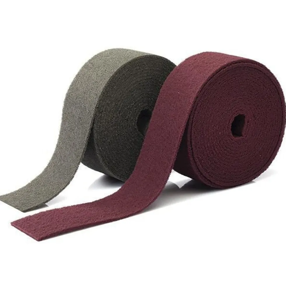 Rouleau d'abrasif NYLONFLEX - 1,00 m x 115 mm - rouge PREMINES INDUSTRIES