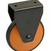 Roulette de meuble fixe - galet bois - charge 70 kg - noir AVL