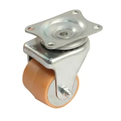 Roulette de meuble sur platine pivotante - galet polyamide AVL