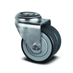 Roulette double pivotante - avec pare-fils - ø75mm - Agila Twin TENTE