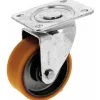 Roulette pivotante - sur platine - roue althane - Fortainer GUITEL