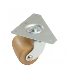 Roulette pour literie - platine triangulaire 70 mm - charge 100 kg AVL