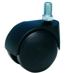 Roulette Twiny chapée sans frein, sur tige filetée GUITEL