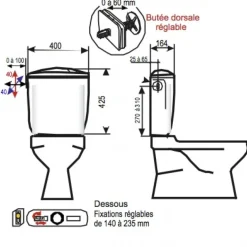 Réservoir attenant universel Registar 2150 REGIPLAST