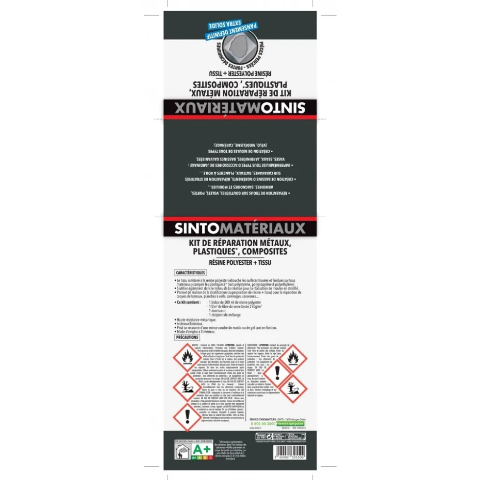 Résine polyester - pour réparer et consolider - multi-supports SINTO
