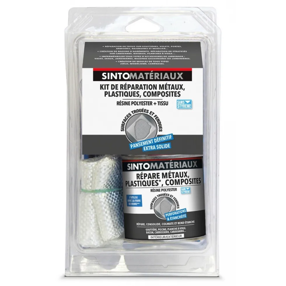 Résine polyester - pour réparer et consolider - multi-supports SINTO