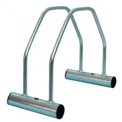 Râtelier porte-vélos modulable 1 place en acier zingué chromé VISO