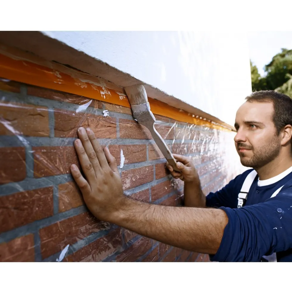 Ruban adhésif plastifié de protection orange - 4843 TESA Adhésifs