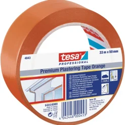 Ruban adhésif plastifié de protection orange - 4843 TESA Adhésifs