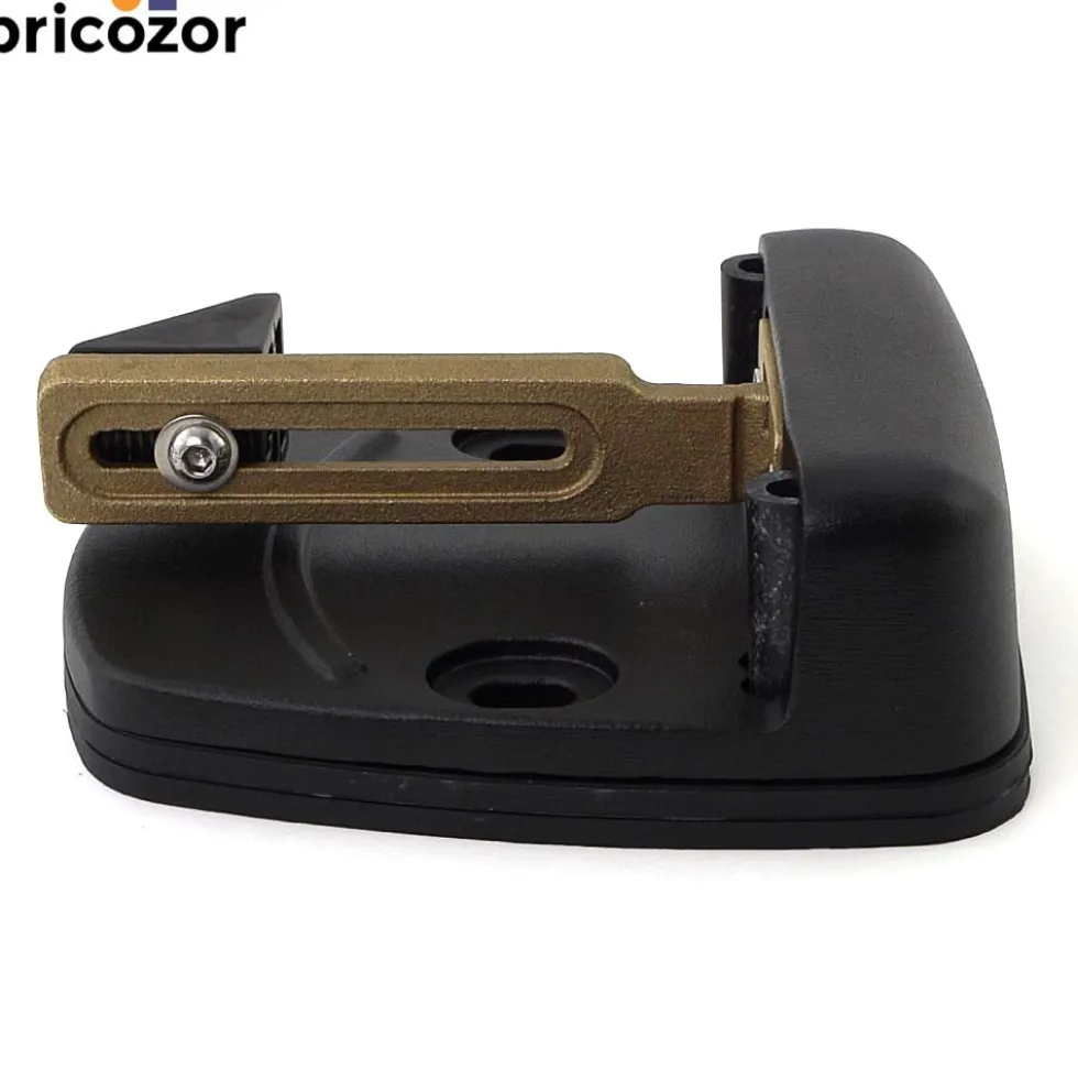 Sabot de portail automatique large en aluminium et composite noir TIRARD