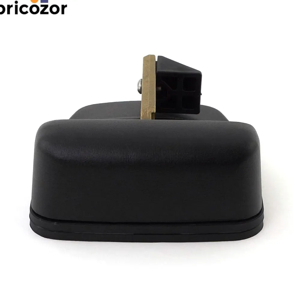 Sabot de portail automatique large en aluminium et composite noir TIRARD