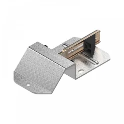 Sabot de portail avec petite butée - inox brossé TIRARD