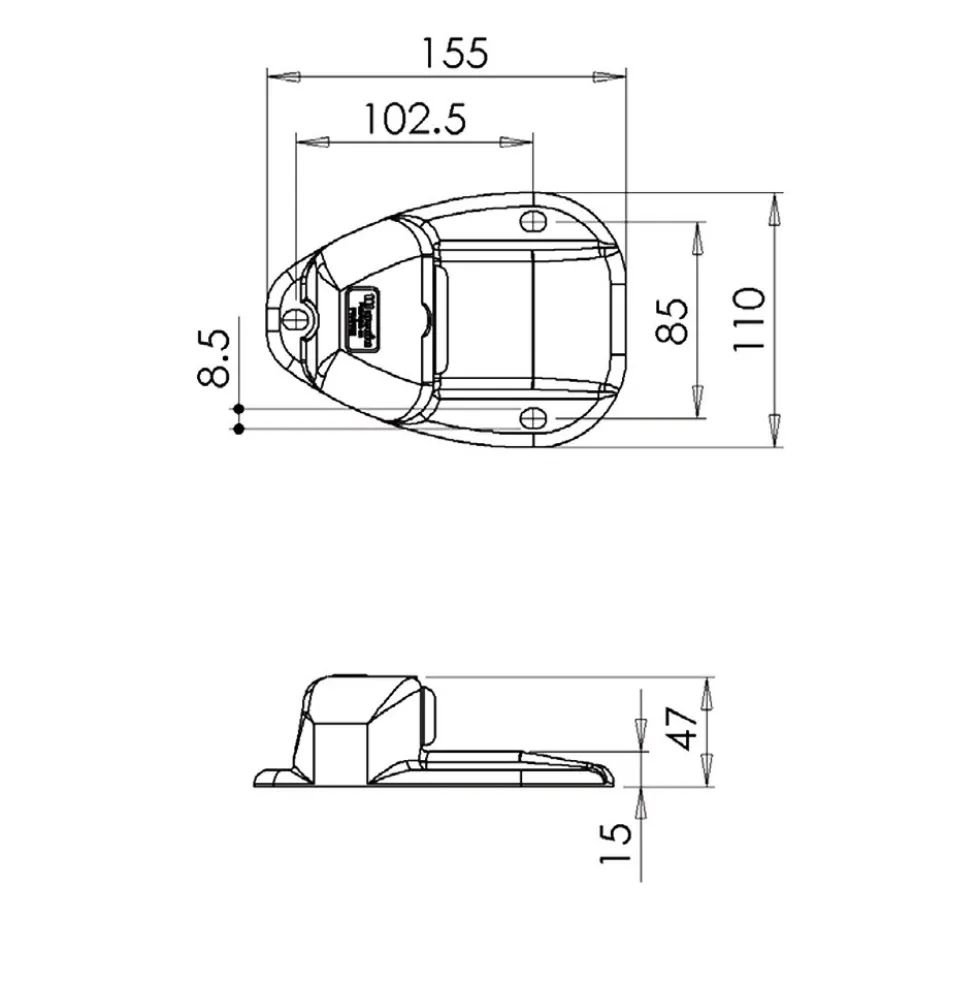 Sabot stop - pour portail motorisé - composite MONIN