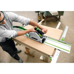 Scie circulaire plongeante 1200W TS55 REBQ PLUS + rail guidage et lame FESTOOL