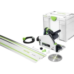 Scie circulaire plongeante 1200W TS55 REBQ PLUS + rail guidage et lame FESTOOL