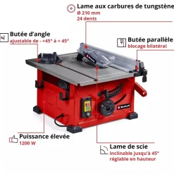 Scie circulaire sur table - 1200W - TC-TS 8 EINHELL