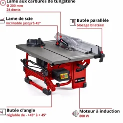 Scie circulaire sur table - 800W - TC-TS 8 I EINHELL