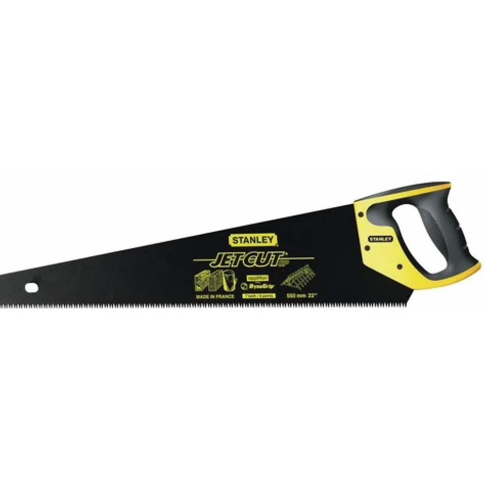 Scie égoïne - denture 3 biseaux - Jet-Cut SP2X Blade Armor STANLEY