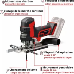 Scie sauteuse sans fil TP-JST 18/135 Li BL - Solo - Power X-Change EINHELL PROFESSIONAL