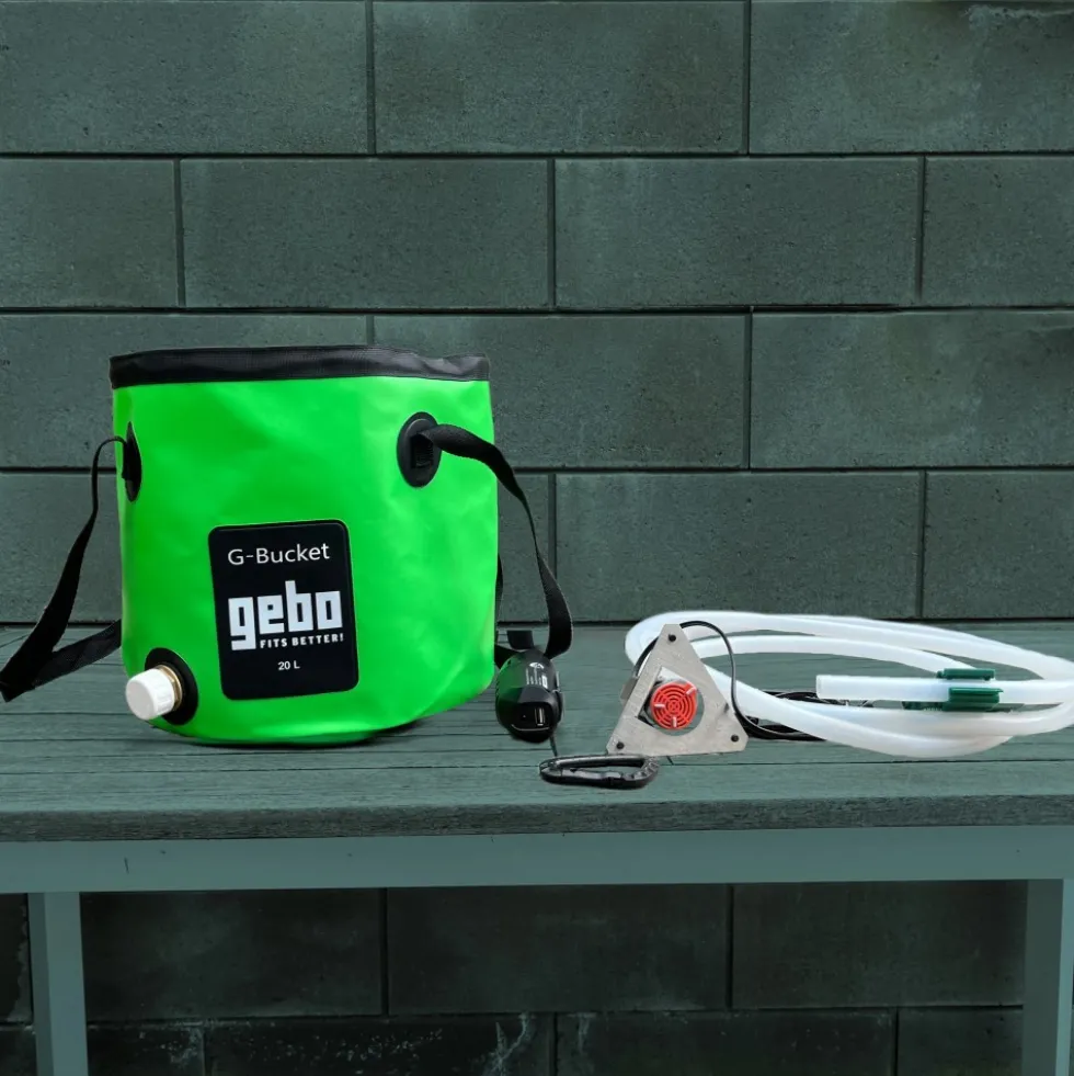 Seau de 20 litres PVC 0,9 mm avec pompe et batterie G-Bucket GEBO