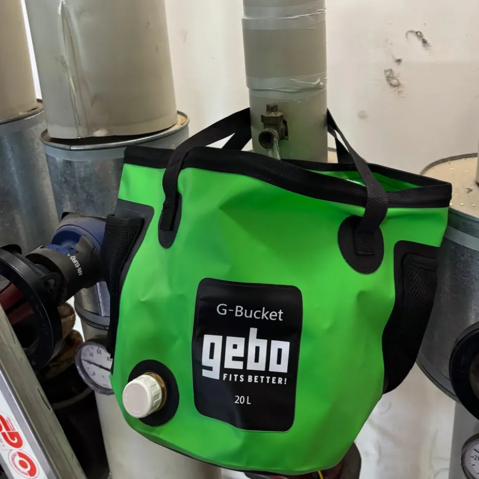 Seau de 20 litres PVC 0,9 mm avec pompe et batterie G-Bucket GEBO