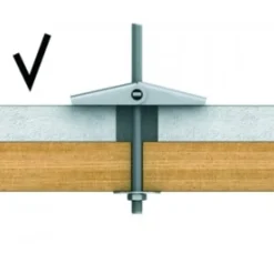 Segment à ressort seul pour piton faux plafond RAWL