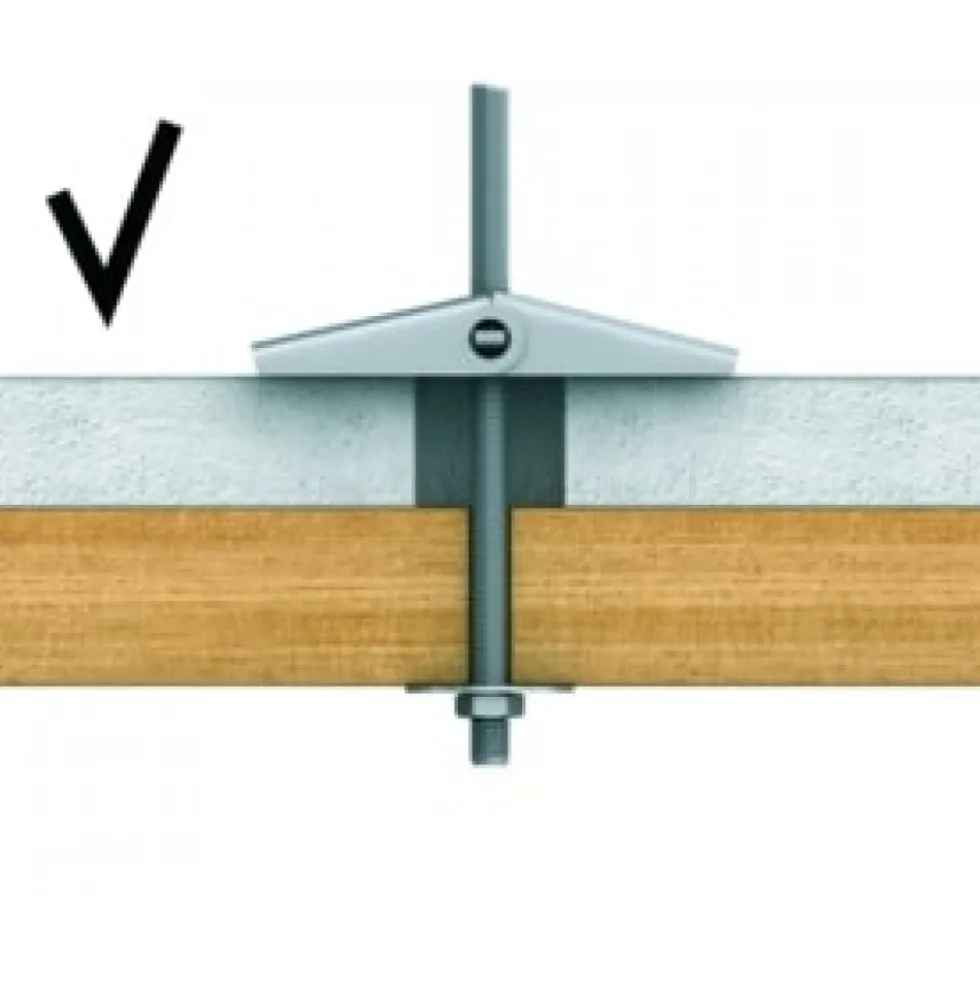 Segment à ressort seul pour piton faux plafond RAWL