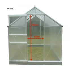 Serre de jardin - 1,90 x 1,30 m - 2,5 m2 HABRITA