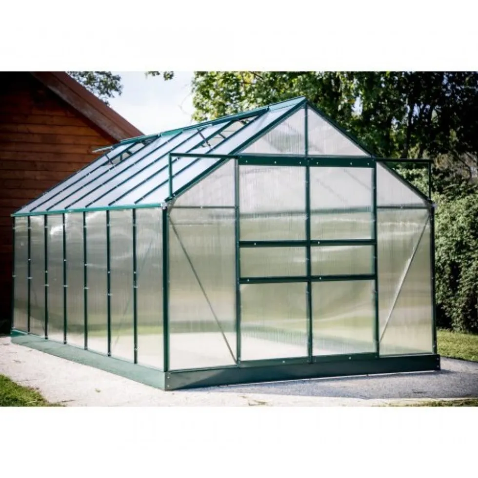 Serre jardin aluminium - 4,25 x 2,50 m - 10,60 m2 HABRITA