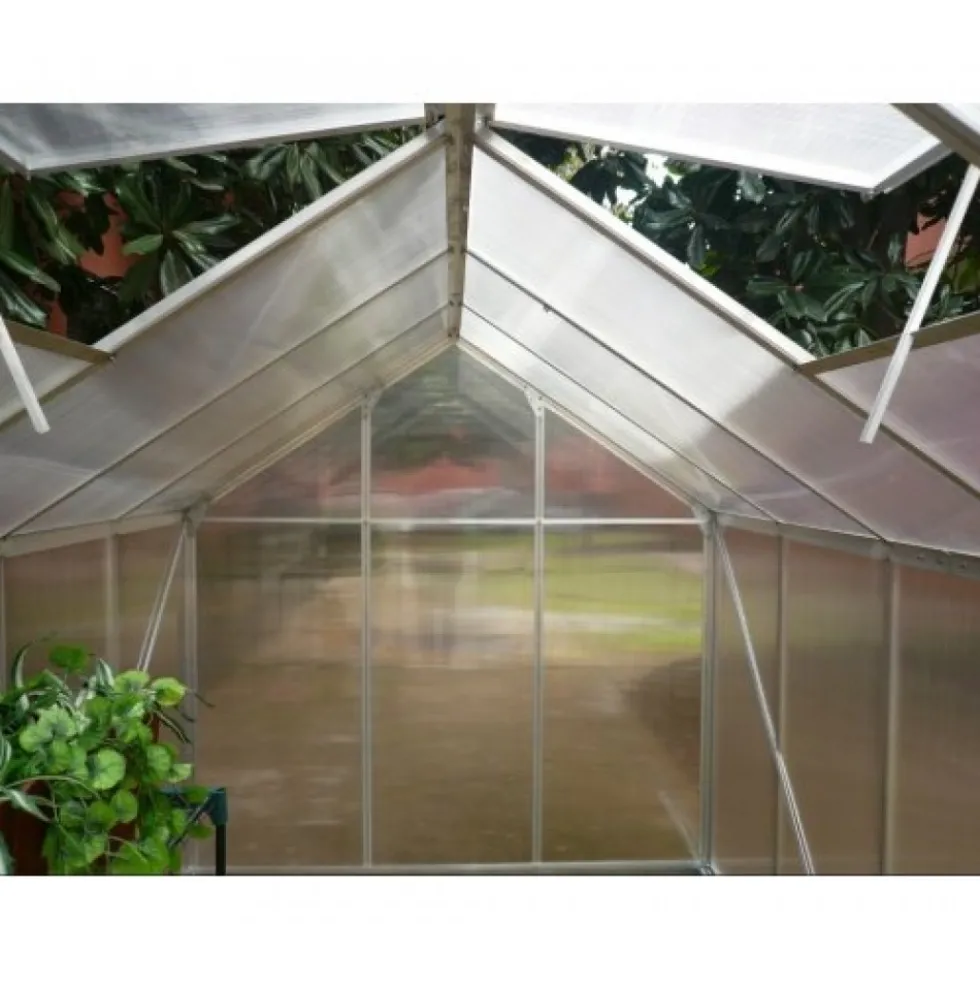 Serre jardin aluminium - 1,90 x 3,10 m - 5,90 m2 HABRITA
