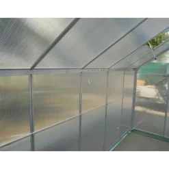 Serre jardin aluminium - 1,90 x 3,10 m - 5,90 m2 HABRITA