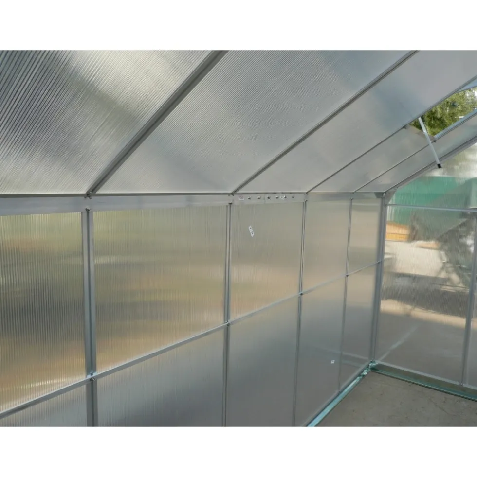 Serre jardin aluminium - 1,90 x 3,10 m - 5,90 m2 HABRITA