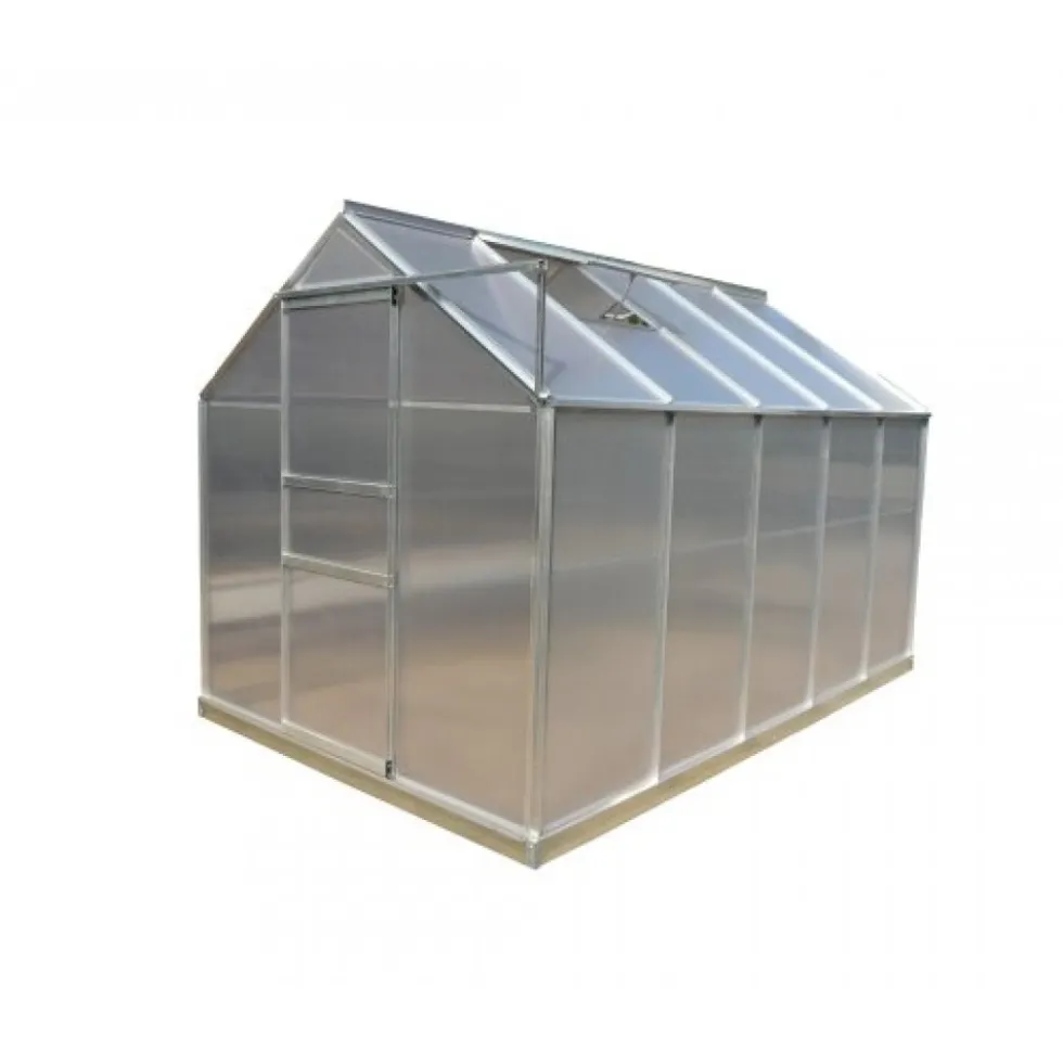 Serre jardin aluminium - 1,90 x 3,10 m - 5,90 m2 HABRITA