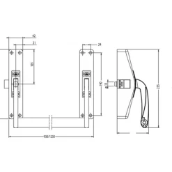 Serrure antipanique 1 point latéral - série 89 Design JPM