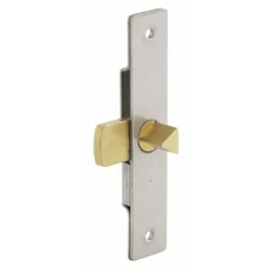 Serrure batteuse EDF, fouillot triangle de 11 mm, acier inox MÉTALUX
