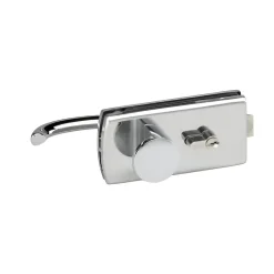Serrure de miroiterie à cylindre - béquille et bouton - Lagune 4037 ASSA ABLOY